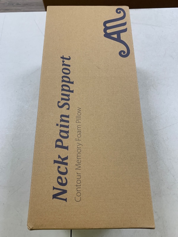 Photo 1 of AM AEROMAX 32" King Size Contour Memory Foam Pillow, Cervical Pillow for Neck Pain Relief, Neck Orthopedic Sleeping Pillows for Side, Back and Stomach Sleepers