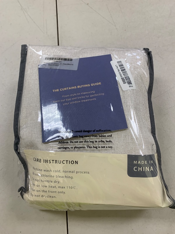 Photo 1 of INOVADAY 100% Blackout Curtains for Bedroom, Black Out Curtains 96 Inch Long, Clip Rings Linen Blackout Drapes, Thermal Insulated Room Darkening for Living Room, 2 Panels - Beige,W50xL96