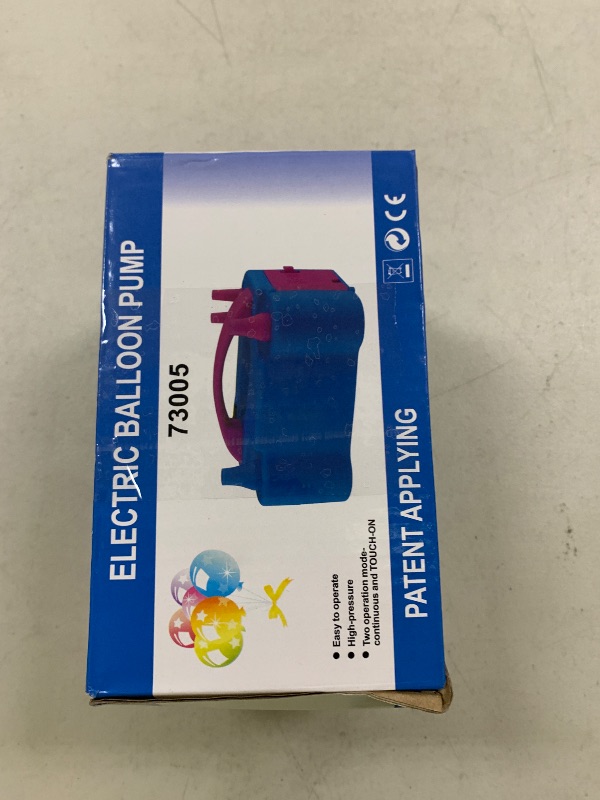 Photo 1 of IDAODAN Electric Balloon Pump, Portable Electric Balloon Blower Machine Balloon Air Pump Dual Nozzle Rose Red 110V 600W Balloon Inflator for Party Decorations