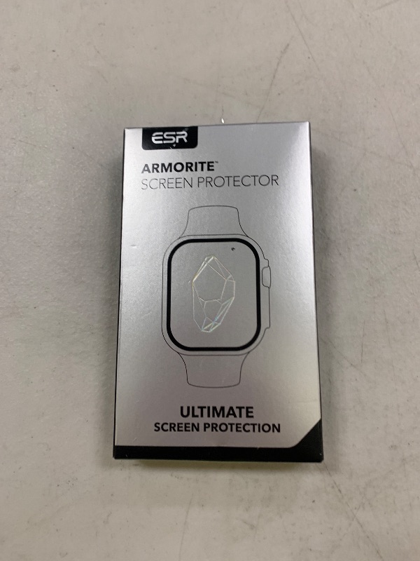Photo 1 of ESR 2 Pack Armorite Screen Protector for Apple Watch Ultra 3 /Ultra 2 /Ultra (49 mm), Military Grade Protection, Tempered Glass Film with Aluminum Alloy Frame, Keep Original, Black