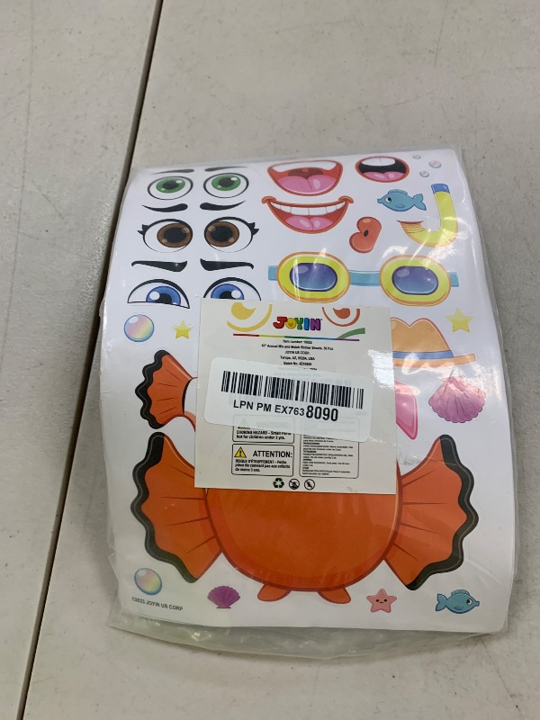 Photo 1 of JOYIN 36 Sheets 9"x6" Make a face Stickers for Kids, Make Your Own Animal Stickers with Unicorn, Dinosaur, Sea and Safari Animals, Crafts Birthday Party Favors, Goodie Bags Classroom Activities