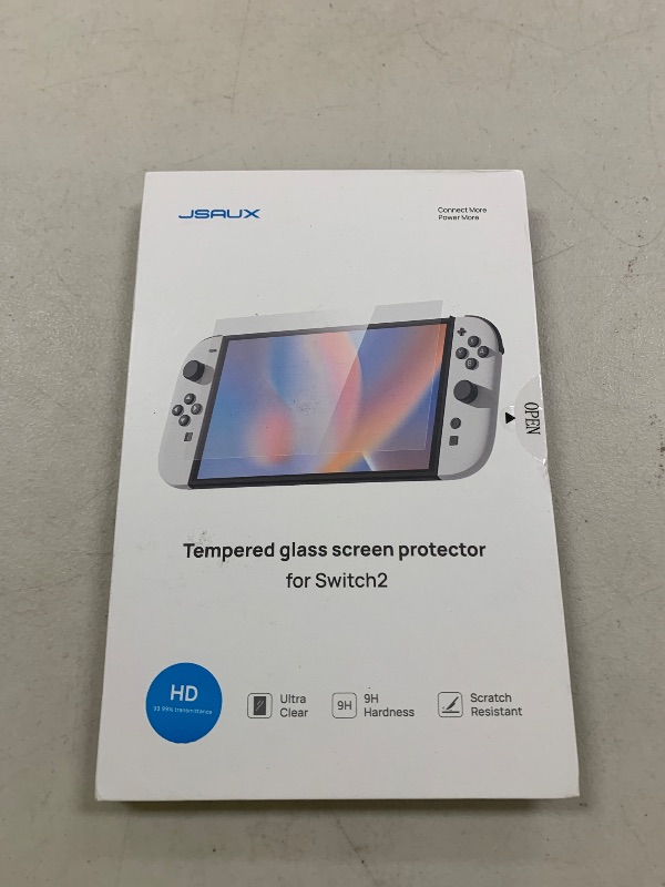Photo 1 of JSAUX 3-Pack Tempered Glass Screen Protector for Nintendo Switch 2 (2025), Easy to Install with Guiding Frame Ultra HD Glass Protector 9H Hardness Scratch Resistant Accessories for Switch2
