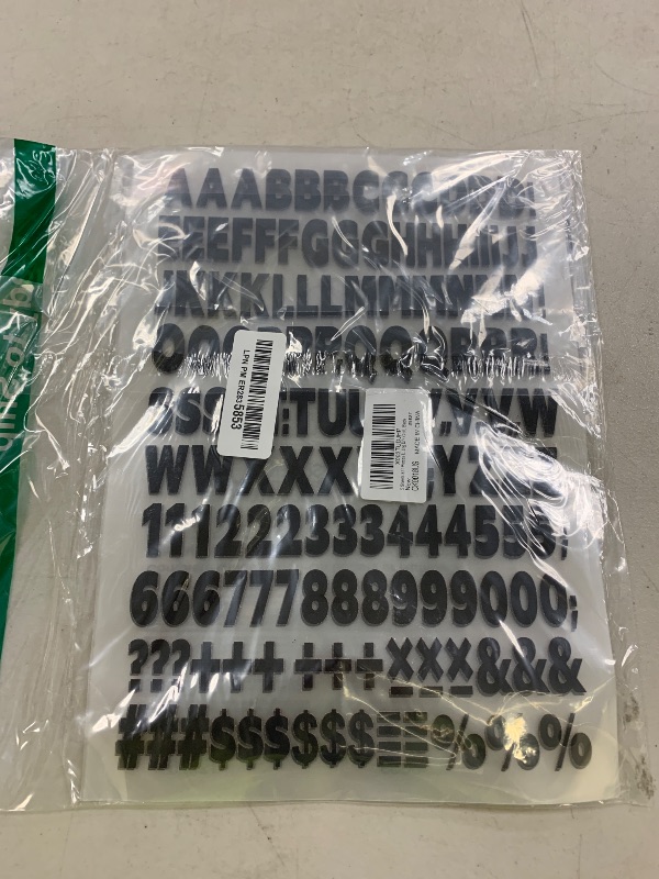 Photo 1 of 5 Sheets 830 Pieces Iron on Letters and Numbers for Clothing, 1 Inch Iron on Vinyl Letters with A-Z Heat Transfer Letters 0-9 Iron on Numbers PU Alphabet Stickers for T-Shirt Printing DIY Craft, Black