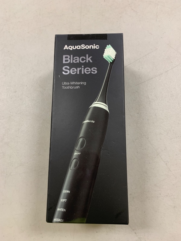 Photo 1 of Aquasonic Black Series Ultra Whitening Toothbrush – ADA Accepted Electric Toothbrush- 8 Brush Heads & Travel Case – 40,000 VPM Electric Motor & Wireless Charging - 4 Modes w Smart Timer