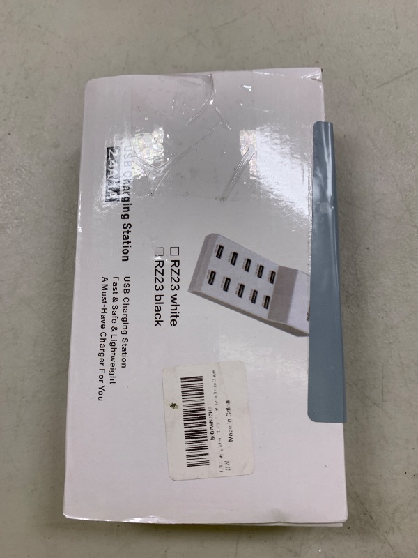 Photo 1 of 10-Port USB Charger Block - 50W10A Multi USB Charging Station for iPhone/iPad/Samsung Galaxy Note Tablet Android Smartphone(White)