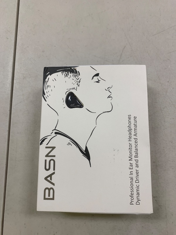 Photo 1 of BASN in Ear Monitor Headphones, Triple Driver IEM Earphones with Powerful Bass, Noise Isolation HiFi Stereo Wired Earbuds for Musicians Singers Drummers (Sage Gray)