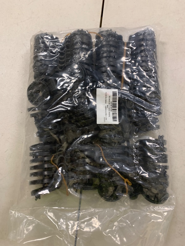 Photo 1 of 50Pcs Shade Cloth Heavy Duty Lock Grip, Shade Cloth Plastic Clips, Windproof Awning Clamp Grip, Round Plastic Black Clips for Sun Shade Net, Reusable Tent Clips Accessory for Camping