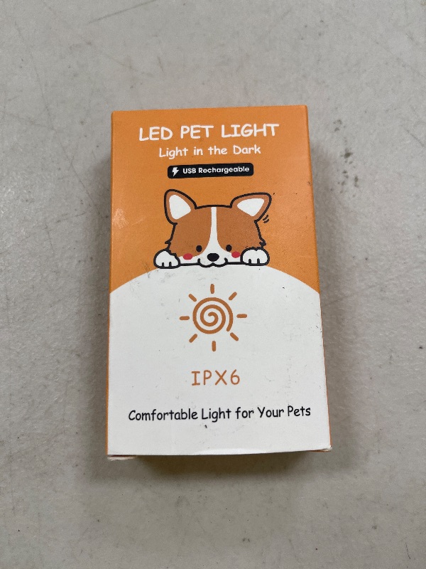 Photo 1 of Tubasion 2-Pack Dog Lights for Night Walking, Upgraded 8 Modes Rechargeable Dog Collar Lights for Nighttime Clip On, IPX6 Waterproof and Silicone Band Safety Lights for Dog Collars