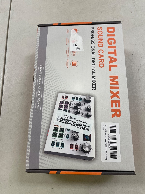 Photo 1 of RHM X7 Podcast Equipment, Audio Mixer Interface with 48V Phantom Power & XLR Microphone Interface, 4 Voice Changing Modes, 16 Sound Effects, LCD Display, for PC/Phone/Streaming (TY01)