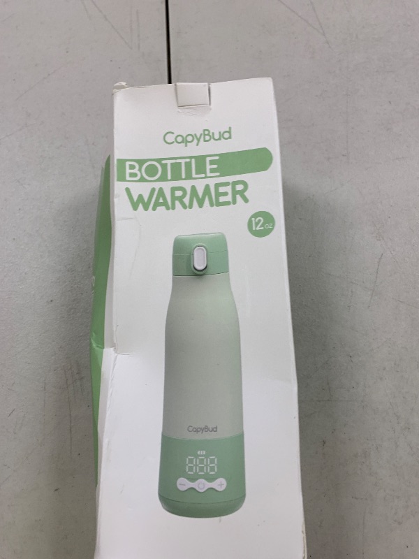 Photo 1 of CapyBud Portable Bottle Warmer for Travel, 3Min Fast Heating Bottle Warmer for Breastmilk & Water, 12 Oz Milk Warmer with Precise Temp Control and 9000mAh Long-Lasting Battery for Travel, Car, Outdoor