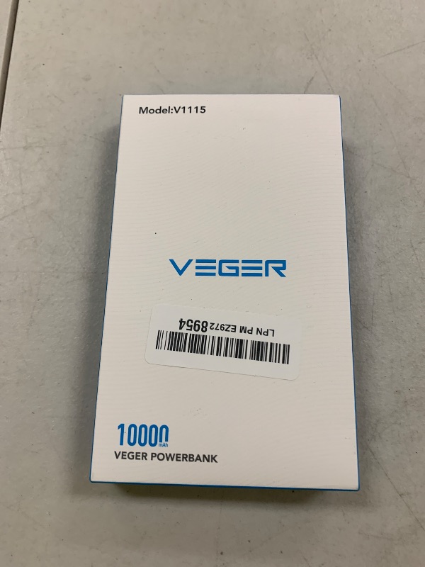 Photo 1 of VEGER Portable Charger for iPhone Built in Cables and Wall Plug, 10000mah Slim Fast Charging USB C Power Bank, Travel Essential Battery Pack Compatible with iPhones, iPad, Samsung More Devices(White)