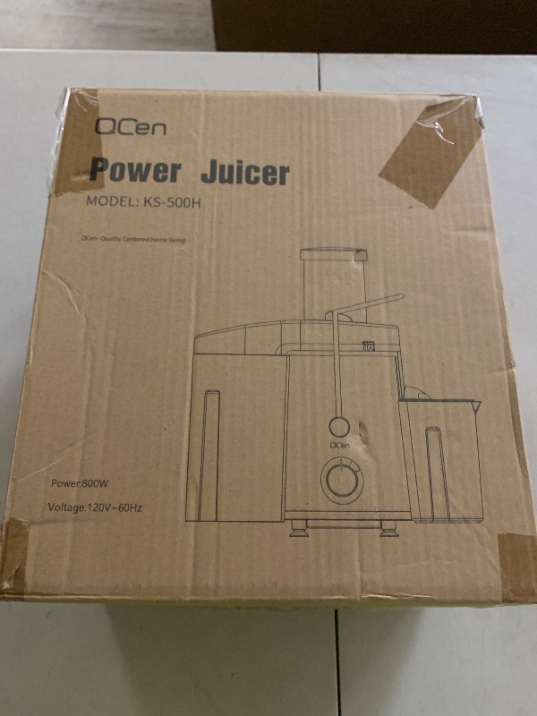 Photo 1 of Juicer Machine, 800W Centrifugal Juicer Extractor with Wide Mouth 3” Feed Chute for Fruit Vegetable, Easy to Clean, Stainless Steel, BPA-free (Aqua)