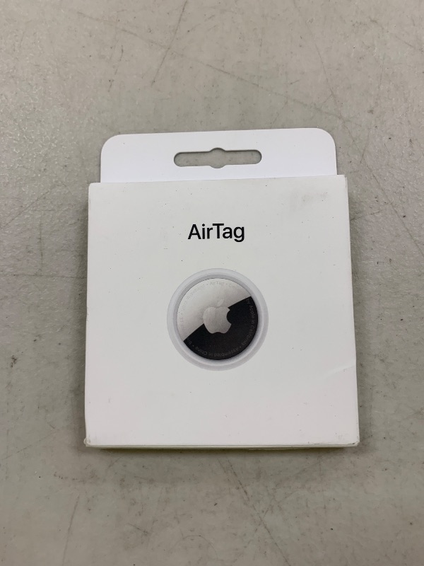 Photo 1 of Apple AirTag. Keep Track of and find Your Keys, Wallet, Luggage, Backpack, and More. Simple one-tap Set up with iPhone or iPad