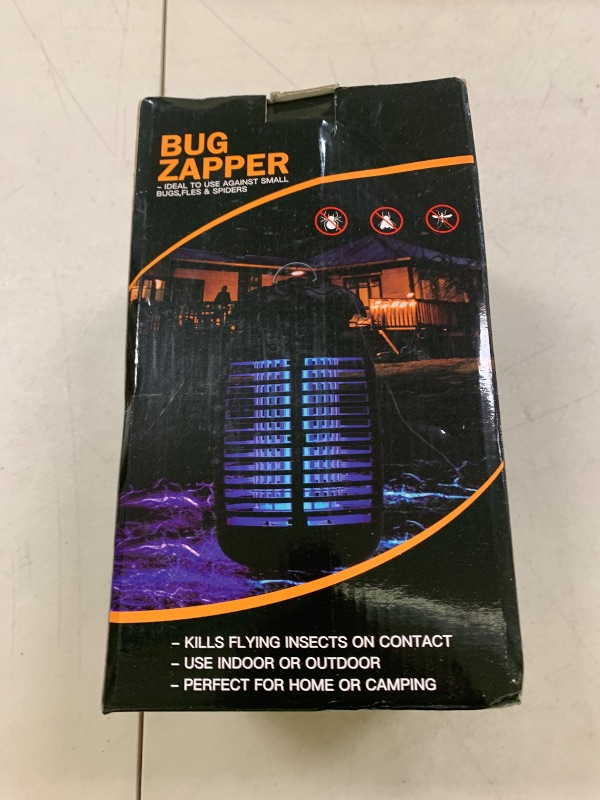 Photo 1 of Bug Zapper Outdoor, Mosquito Zapper Electric, Insect Fly Traps Indoor Instant Killing Grid Plug in, 100-120V, Bug Mosquito Killer with 15W Bulb for Patio Garden Backyard Home