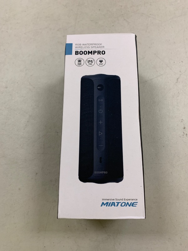 Photo 1 of MIATONE Bluetooth Speakers 36W Portable Speaker with Stereo Sound Bass, Bluetooth 5.3 Wireless USB Type C Outdoor, 5000mAh 24H Playtime IPX7 Waterproof, Boy Friend Gifts for him (Black)