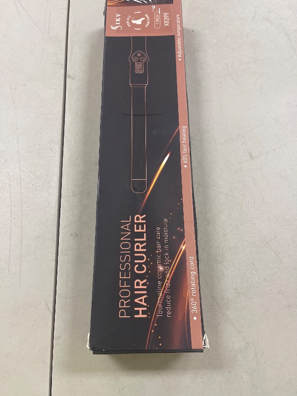 Photo 1 of 1 Inch Curling Wand Long Barrel, Dual Voltage Hair Curling Iron Wand Ceramic for Long Hair,10 Adjustable Temp