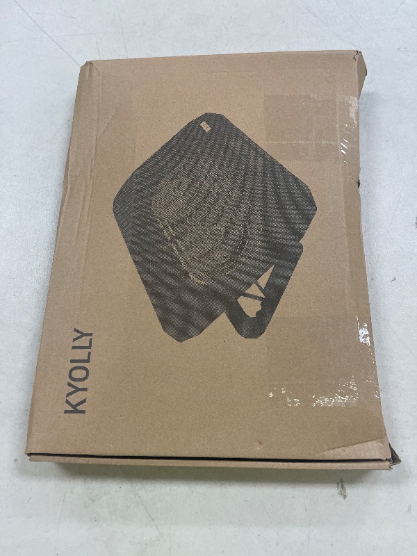 Photo 1 of KYOLLY Ultra Slim Laptop Cooling Pad with 2 Quiet Big Fans, 5 Height Adjustable Ergonomic Stand, Portable Cooler for 10-15.6 Inch Laptops, Speed Control and 2 USB Ports