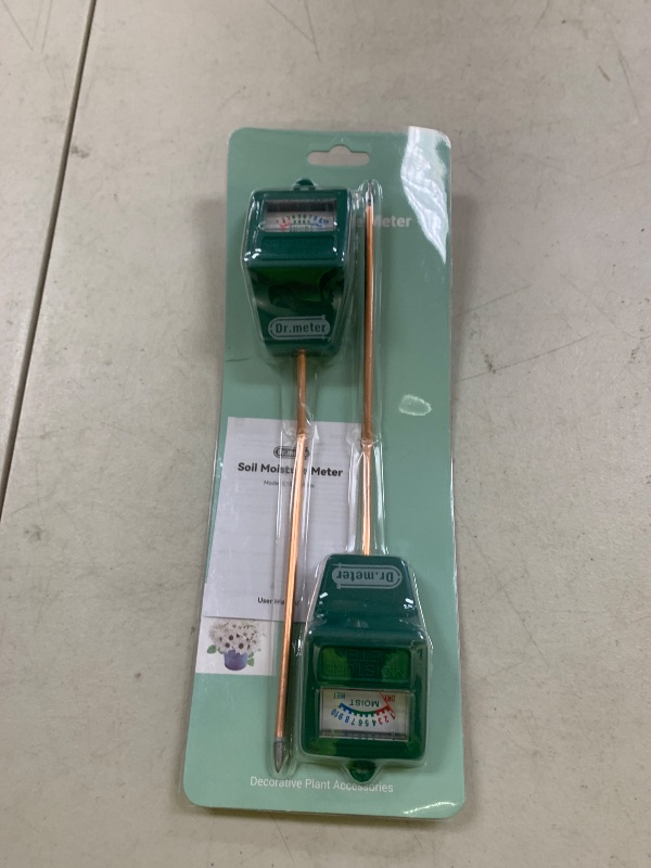 Photo 1 of Dr.meter Soil Moisture Meter, 2 Packs Soil Test Kit for Garden Lawn Farm Indoor & Outdoor Use - Soil Tester Hygrometer Sensor for Houseplants - Plant Water Meter-No Battery Needed, Gardening Gifts