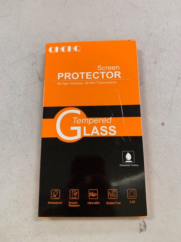 Photo 1 of QHOHQ 3 Pack Screen Protector for iPhone 15 [6.1 Inch] with 3 Pack Camera Lens Protector, Tempered Glass Film, HD Clear, 9H Hardness, No Bubbles, Case Friendly