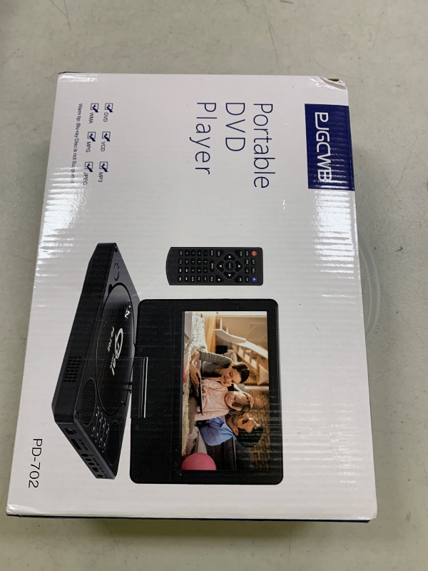 Photo 1 of 9.5" Portable DVD Player with 7.5" Swivel Display Screen, 5-Hour Built-in Rechargeable Battery, Car DVD Player,Supports SD Card/USB/CD/DVD and Multiple Disc Formats, High Volume Speaker