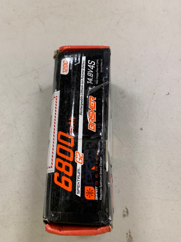 Photo 1 of Spektrum 14.8V 6800mAh 4S 120C Smart G2 Pro Basher LiPo: IC5, SPMXB4S68