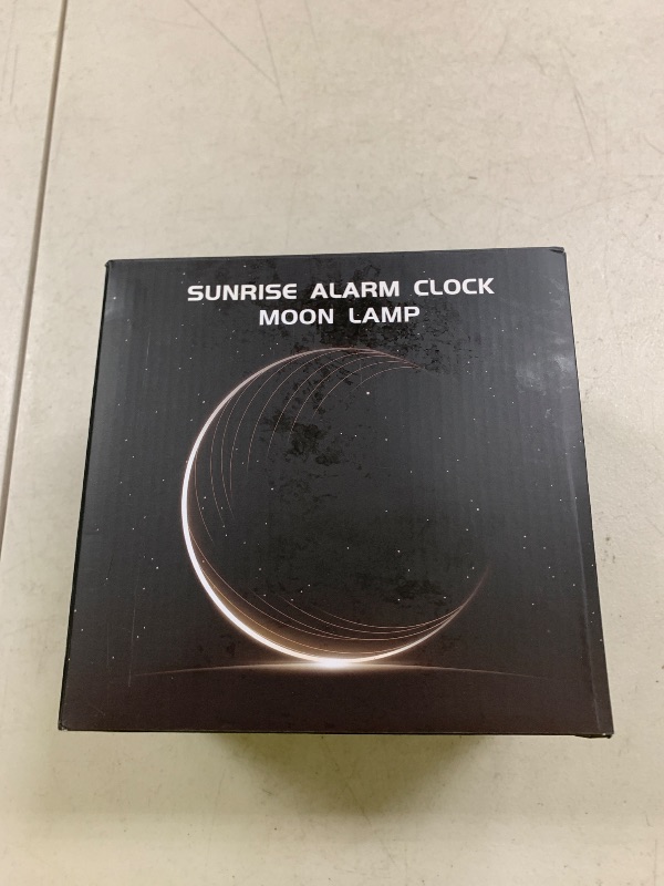 Photo 1 of Rotatable Moonlight Alarm Clock, Sunrise Alarm Sleep Sound Machines, Night Lamp for Bedrooms with Snooze Function, 10 Light Effects, 30/60/90 Timer, 10 Sleep Nature Sounds, 15 Ringtones, 12 Volume
