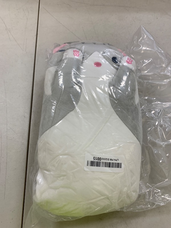 Photo 1 of Giant Cat Pillow Plush Cartoon Kitty Sleeping Hugging Pillow, Cuddly Soft Long Kitten Body Pillow Doll Cat Cushion Toy for Kids Girlfriend (Gray, 70cm/27.55inch)