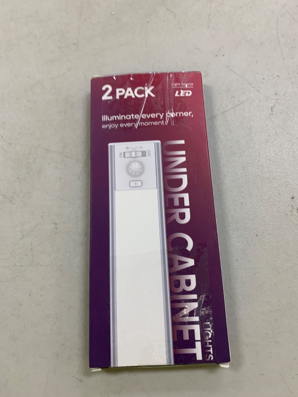 Photo 1 of Under Cabinet Lighting, LED Motion Sensor Light Indoor, 2200mAh USB Rechargeable Closet Lights Battery Operated, Stick On Magnetic Wireless Dimmable Under Counter Lights for Kitchen(2 Pack)