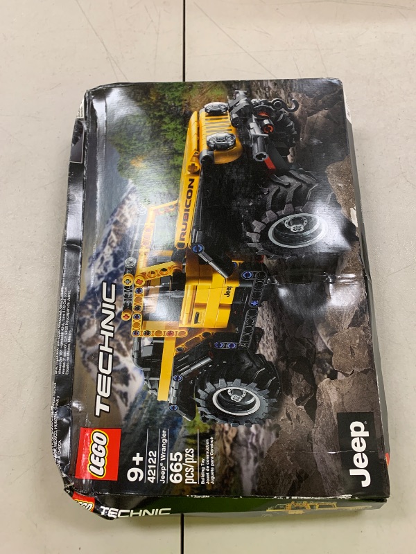 Photo 1 of LEGO Technic Jeep Wrangler 4x4 Toy Car 42122 Model Building Kit - All Terrain Off Roader SUV Set, Authentic and Functional Design, STEM Birthday Gift Idea for Kids, Boys, and Girls Ages 9+