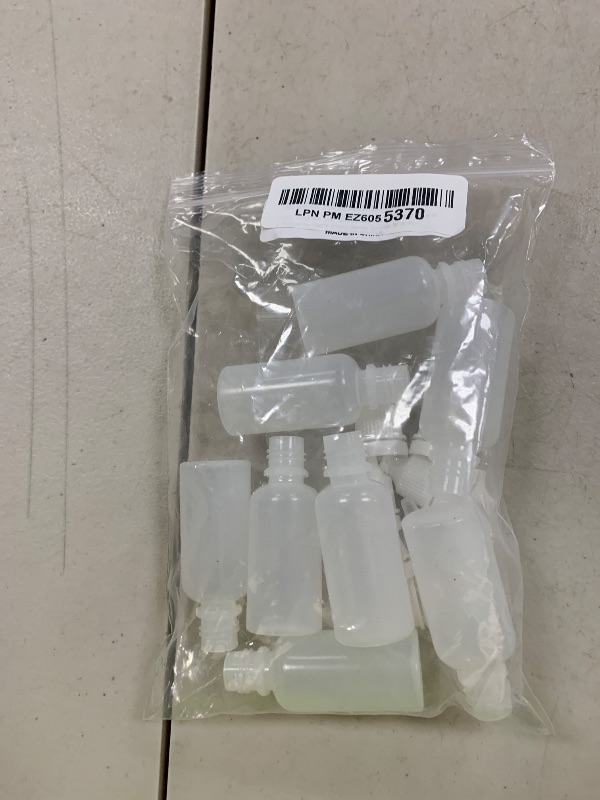 Photo 1 of DNHCLL 10PCS 15ML Empty Plastic Squeezable Eye Liquid Dropper Bottles with Childproof Cap, Great for Solvents, Essence, Eye drops, Saline, etc.