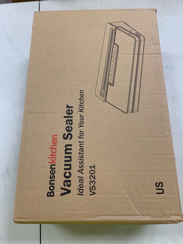 Photo 1 of Bonsenkitchen Vacuum Sealer Machine, Powerful Stainless Steel Food Sealer with 5 Modes, Built-in Cutter & Bag Storage,Globefish Technology for High-Speed Continuous Working, Include 1 Bag Roll