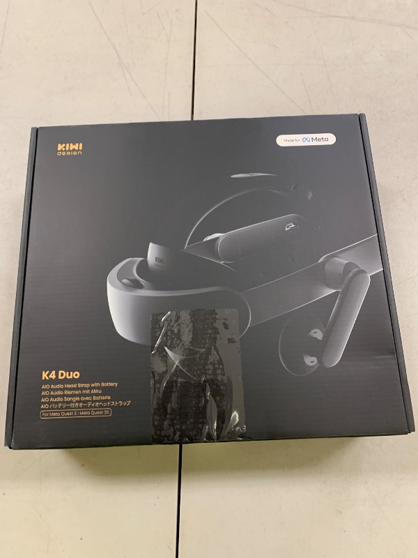 Photo 1 of KIWI design Audio Head Strap with Battery for Meta/Oculus Quest 3/3S, K4 Duo DualFast Charging Headset, VR Accessories with Balanced Design for Enhanced Sound Effects & Playtime