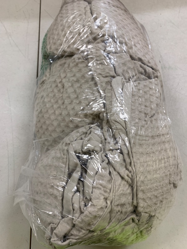 Photo 1 of PHF Waffle Weave Duvet Cover Set King Size, No Snagging Ultra Soft Luxury Textured Breathable Comforter Cover for All Season 3pcs, Durable Bedding Duvet Set with 2 Pillow Shams, 104"x90", Linen
