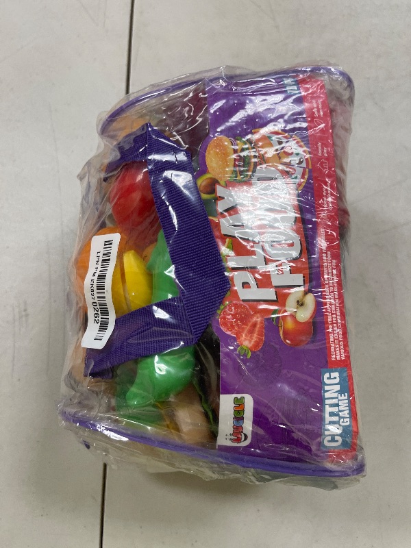 Photo 1 of LAUGIGLE Pretend Play Food for Kids Kitchen - 78Pc Cutting Toy with Storage Bag, Toys Veggies, Fruits, Fake Pizza Toy, Food, Accessories, Boys Girls Gift, 9.5 x 7 x 6 in (ZY-78)