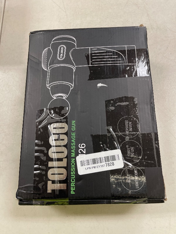 Photo 1 of TOLOCO Massage Gun, Deep Tissue Back Massager for Athletes with 10 Massage Heads, Electric Muscle Percussion Massager for Any Pain Relief, FSA and HSA Eligible, Gifts for Fathers Day, Grey