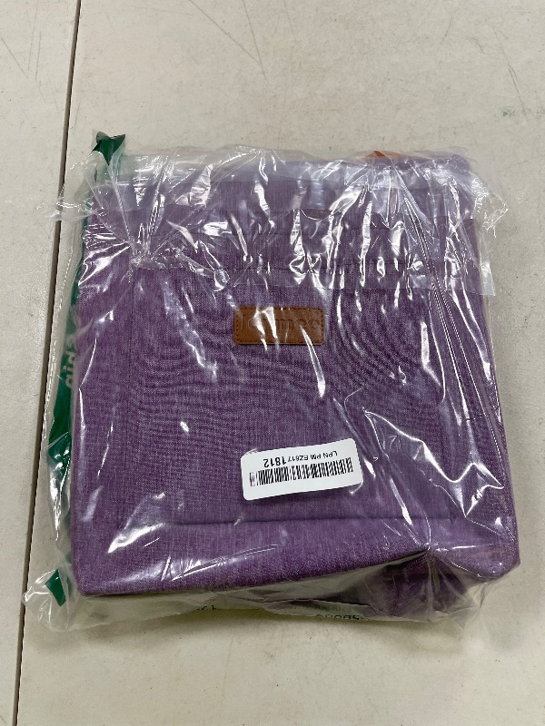 Photo 1 of Joymee Lunch Bag Women Insulated Lunch Box Reusable Leakproof Large Spacious Cooler Tote for Women Men Adult with Bottle Holder and Side Pockets for Work Office Travel Picnic - Purple