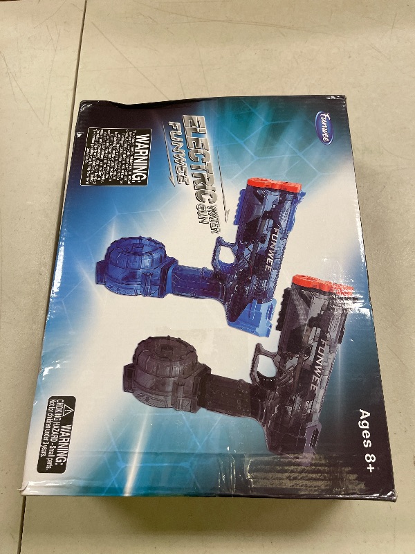 Photo 1 of Funwee 2025 New Upgrade 2 Pack Electric Water Guns for Adults Kids, Light Up Squirt Gun, Powerful Automatic Water Gun, High Capacity Long Range Fully Strongest Water Blaster, Outdoor Pool Water Toy