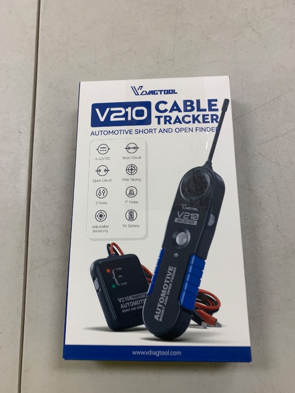 Photo 1 of VDIAGTOOL V210 Wire Tracer Automotive Electrical Open & Short Finder Circuit Tester Wire Breaker Finder Fault Probe Cable Tracker Electrical DC 6-42V