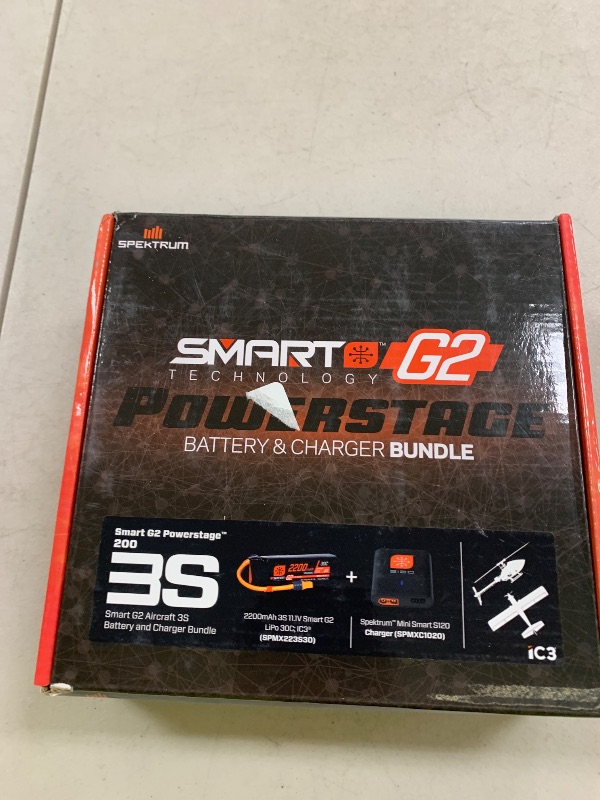 Photo 1 of Spektrum Smart G2 Powerstage Air Bundle: 3S 2200mAh LiPo Battery / S120 Charger, SPMXPSA200