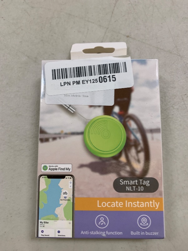 Photo 1 of Luubom Air Tags-4 Pack: High Capacity Battery | IP65 Waterproof, Smart Tags Works with Apple Find My (iOS only) Bluetooth Tracker Tag Locator for Keys,Luggage,Backpack etc