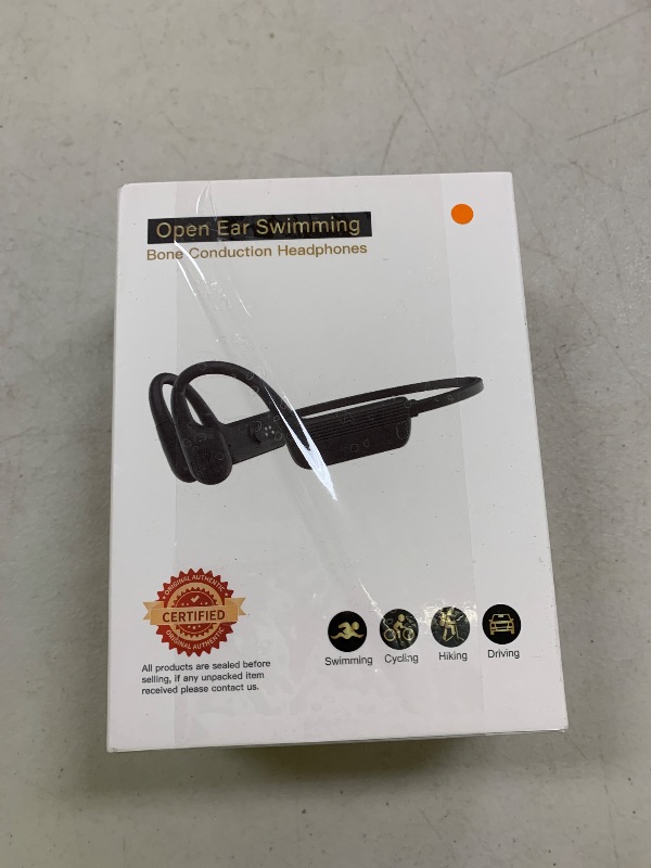 Photo 1 of KOPIDOE Swimming Headphones, IP68 Waterproof Bone Conduction Headphones with 32GB Memory, Bluetooth 5.4 Open Earphones, Wireless Underwater Earbuds for Swimming, Running, Sports?Orange?