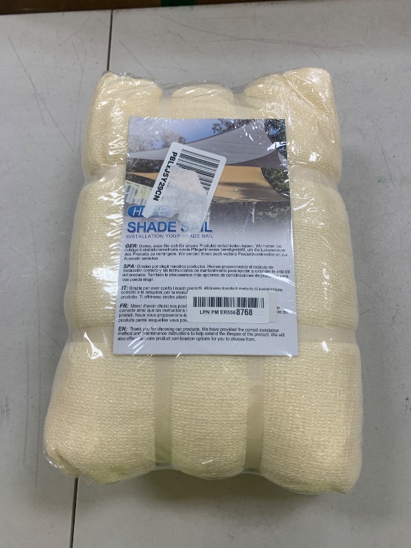 Photo 1 of SUNNY GUARD Sun Shade Sail 16'x16'x16' Triangle Butter Cream UV Block Sunshade for Backyard Yard Deck Patio Garden Outdoor Activities and Facility(We Make Custom Size)