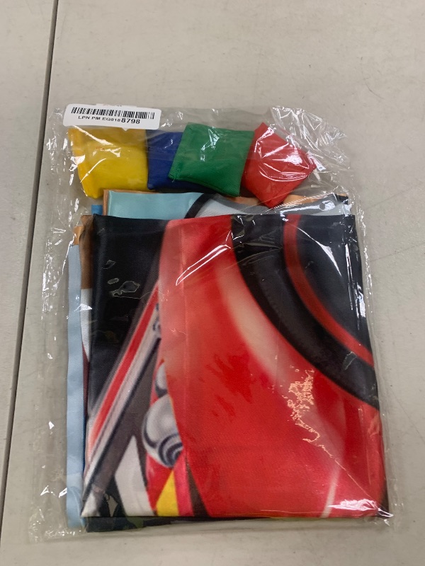Photo 1 of Vuzvuv Toss Games Banner with 4 Bean Bags and 5 Scores Holes for Race Car Party Favors, Adults Birthday Party Decorations