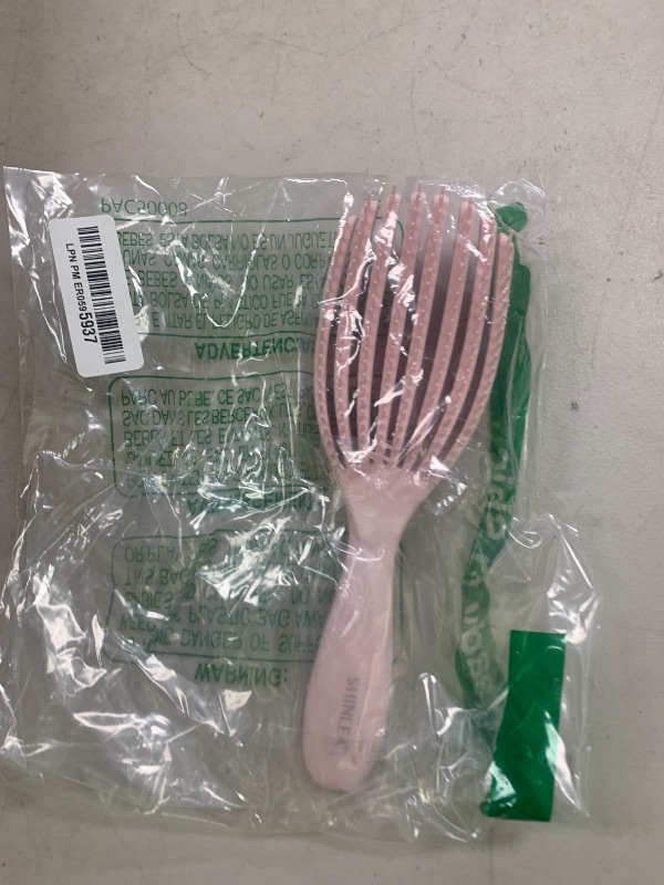 Photo 1 of SHINLEA Detangler Brush for Curly Hair, Hairbrush for Wet Dry Thick Thin, Easily Comb Through Curl Hair and Reduces Breakage, Curly Brush for Women Men Kid (Pink)