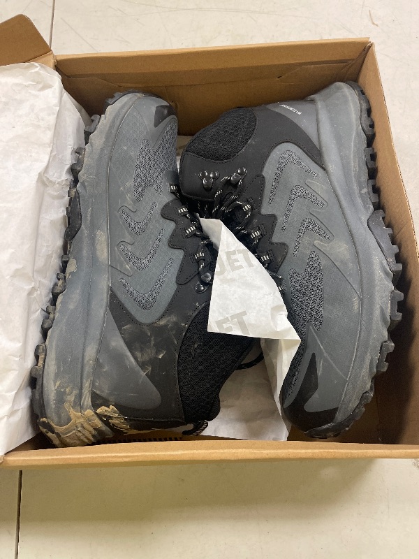 Photo 1 of OUTJET Men's Waterproof Hiking Boots Lightweight Comfortable Anti-Slip All-Terrain Outdoor Shoes