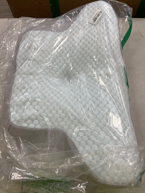 Photo 1 of Cervical Pillow for Neck Pain Relief - Ergonomic Pillow for Sleeping Side Sleeper Pillow for Adults, Contour Neck Pillow Cooling Memory Foam Pillows, Orthopedic Bed Pillow for Back Stomach Sleepers