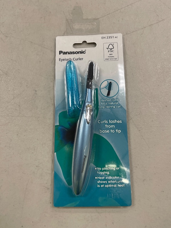 Photo 1 of Panasonic Heated Eyelash Curler Comb With Non-Stick Silicone, Wand-Style - EH2351AC