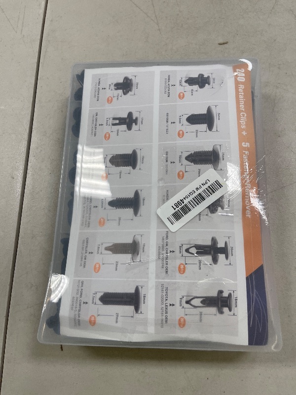 Photo 1 of GOOACC - GRC-33 240PCS Bumper Retainer Clips Car Plastic Rivets Fasteners Push Retainer Kit Most Popular Sizes Auto Push Pin Rivets Set -Door Trim Panel Fender Clips for GM Ford Toyota Honda Chrysler