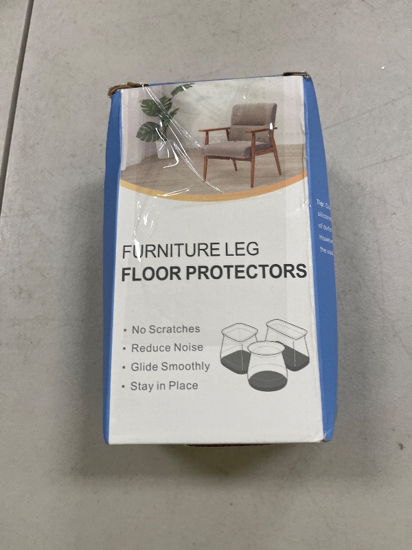 Photo 1 of BUMACO Chair Leg Floor Protectors Chair Leg Protectors for Hardwood Floors Silicone Pads Covers to Protect Floors Black-40 Pcs Universal S (15/16" to 1-5/16")