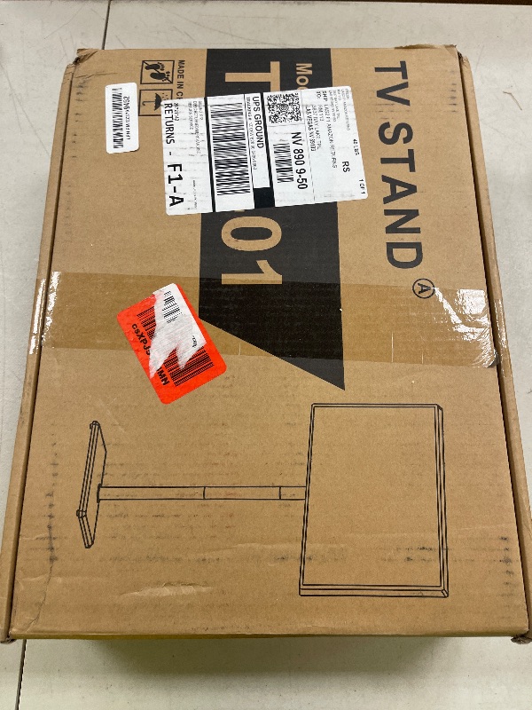 Photo 1 of Rfiver Swivel Floor TV Stand with Mount for 32-60 inch TVs up to 88 lbs, Height Adjustable Tall TV Stand with Wood Base, Saving Space Design for Bedroom, Living Room and Corner, Max VESA 400x400mm